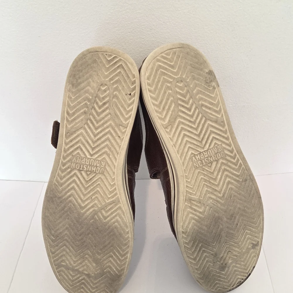 Johnston & Murphy Fisherman Style Leather Sheepskin Comfort Sandals Mens' Sz 13